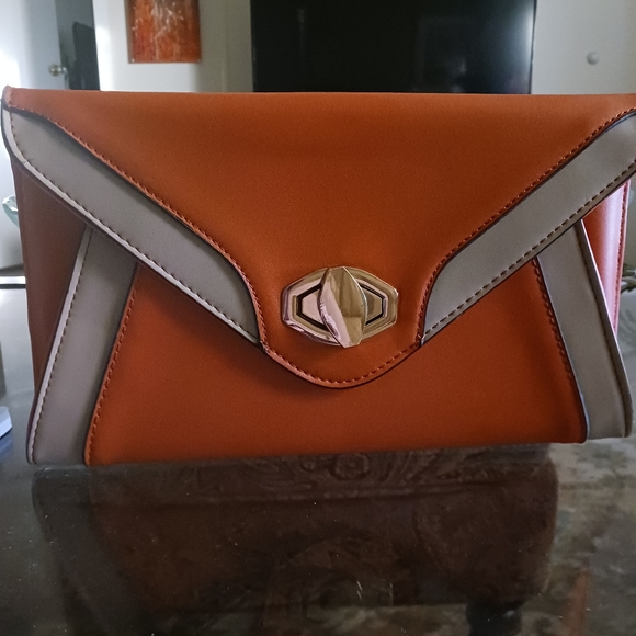 Urban Expressions Colorblock Clutch Shoulder bag Mod Groovy Purse - Picture 4 of 6